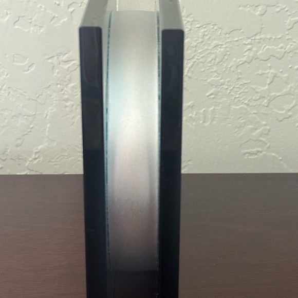 MOMA x Peter Hewitt Square Ribbon Vase Blue Glass Postmodern - Picture 6 of 7